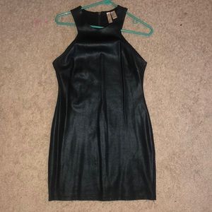 Short pleather dress